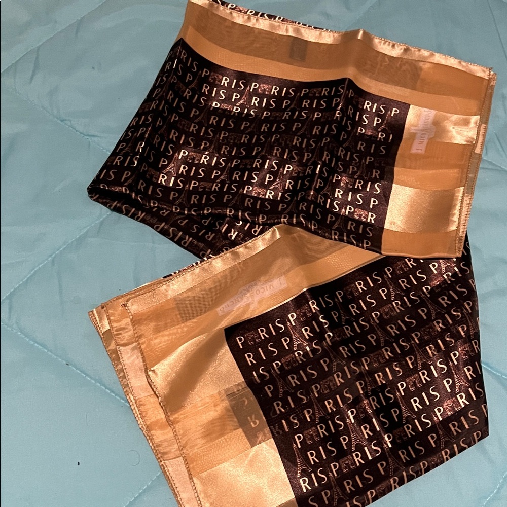 Women's Brown and Gold Paris Scarf by J Micho Sancho